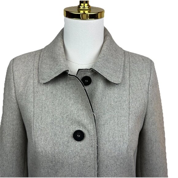 🌟 NWOT — Zara Trafaluc Wool-Blend Coat — Light Gray — Women’s Small 🌟  ✨ - Picture 2 of 14